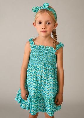 Mayoral- Mini- Printed Dress with Headband