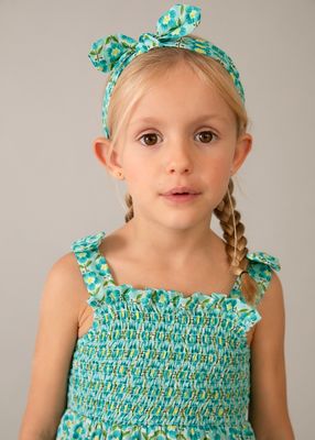 Mayoral- Mini- Printed Dress with Headband