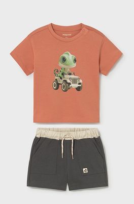 Mayoral- Baby- French Terry Shorts and Zoo Graphic T-Shirt Set