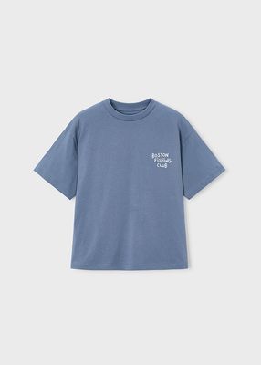 Boston Kids- Printed Swim Shorts and T-Shirt Fish Graphic