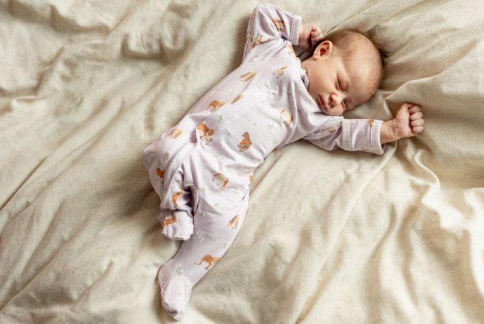 Coccoli- Girl Horses Modal Zipper Footie