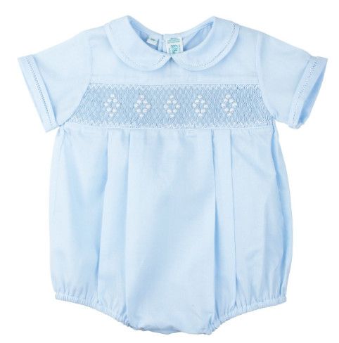 Feltman Brothers- Smocked Embroidered Diamond Creeper