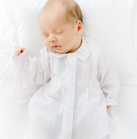Feltman Brothers- Boy Leaf Embroidered Take Me Home Gown