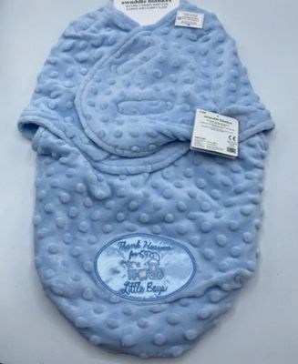 Little Me- Thank Heavens For Little Boys Swaddle Blanket