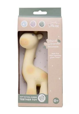 Little Me- Soft Natural Rubber Giraffe Teether Toy