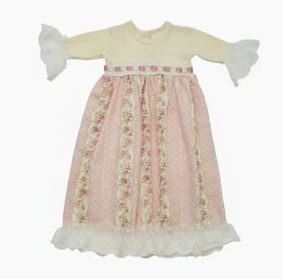 Haute Baby- Grandma's Favorite Gown w/Cap &amp; Blanket Set