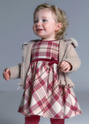 Mayoral- Baby- Plaid Dress