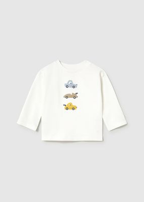 Mayoral- Baby- Embroidered T-Shirt &amp; Twill Jogger Pant Set