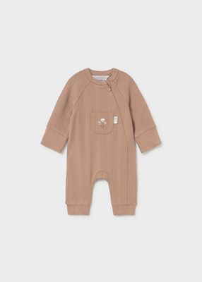 Mayoral- Newborn- Boy Ballon Embroidered Pocket Romper
