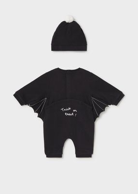 Mayoral- Newborn- Bat Glow in the Dark One-Piece with Hat