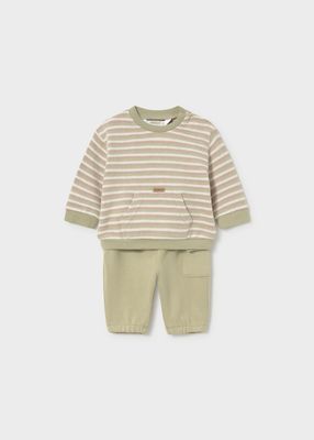 Mayoral- Newborn- Boy 4-Piece Jogger Set