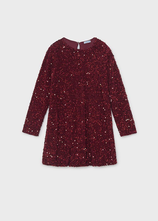 Mayoral- Junior- Velvet Sequin Dress