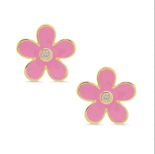 Lily Nily- Flower CZ Stud Earrings