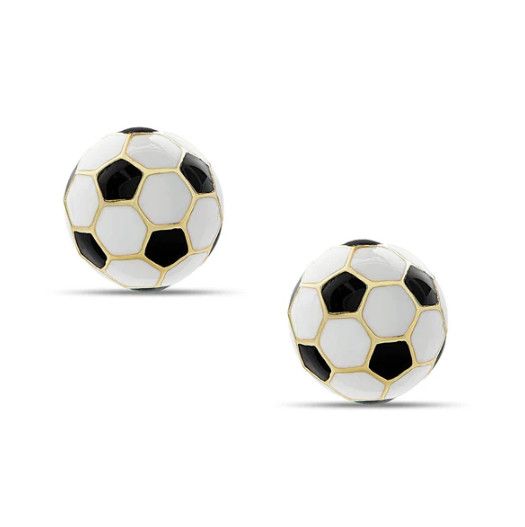 Lily Nily- 3D Soccer Ball Stud Earrings