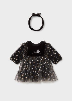 Mayoral- Newborn- Fantasy Dress with Headband