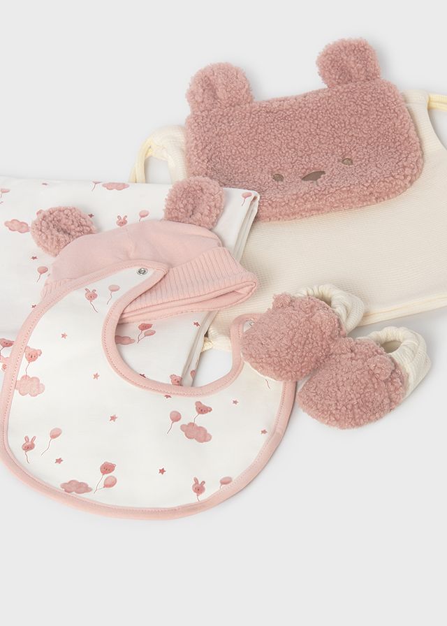 Mayoral- Newborn- Baby Gift Set, Size: OS (Newborn), Color: 45 Rosa Baby/Baby Pink, Style: 9169