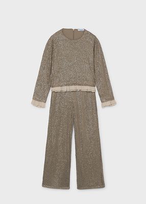 Mayoral- Junior- Sequin T-Shirt and Pants Set