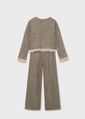 Mayoral- Junior- Sequin T-Shirt and Pants Set