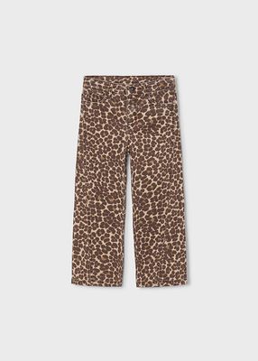 Mayoral- Mini- Girls Leopard Print Twill Pants
