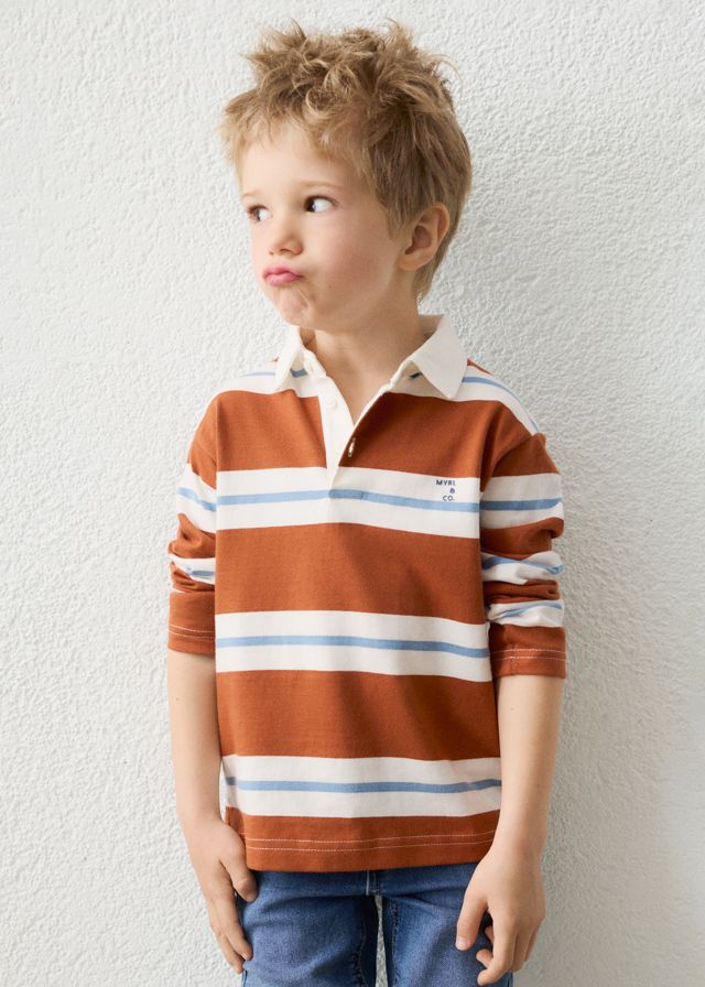 Mayoral- Mini- Boy Striped Polo