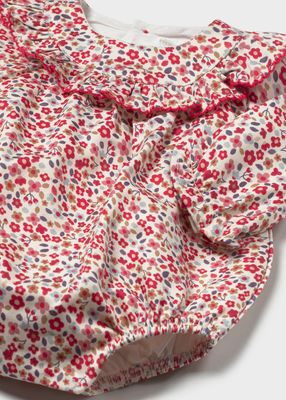 Mayoral- Newborn- Printed Romper with Tights