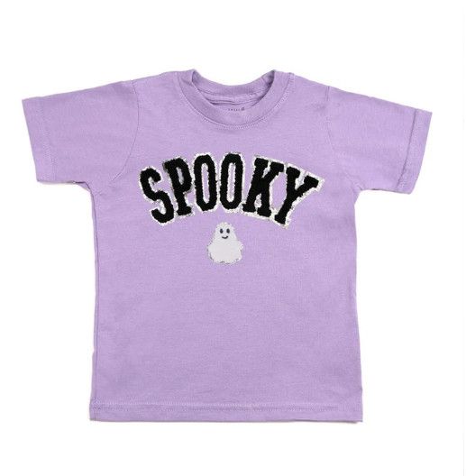 Sweet Wink- Spooky Ghost Patch &amp; Flock Bats Skirt Set