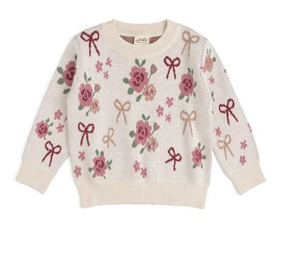 Sweet Wink- Coquette Rose Sweater