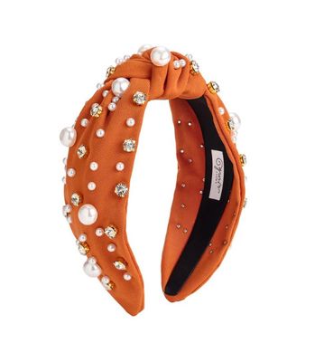 Sweet Wink- Spice Pearl Gemstone Headband