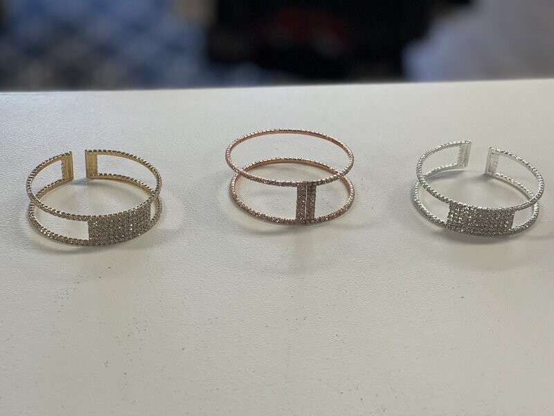 Adjustable Bracelets with Bling