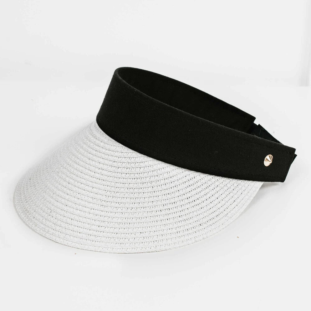 Summer Sun Visor, Color: Black / White