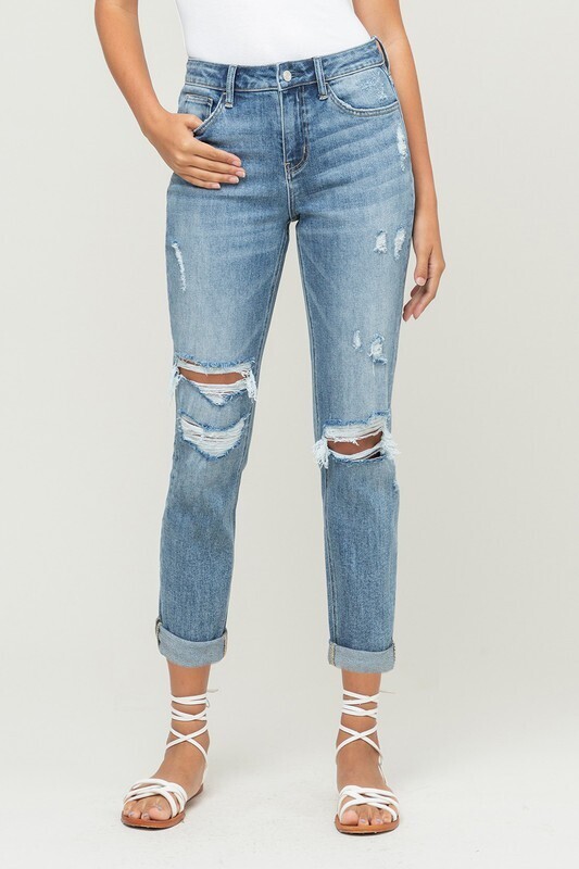 Vervet by Flying Monkey Distressed Jeans - Skeeter, Size: 27