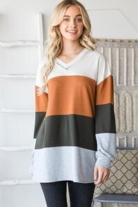 Block Long Sleeve Light Weight, Color Block, Color: Color Block, Size: SM