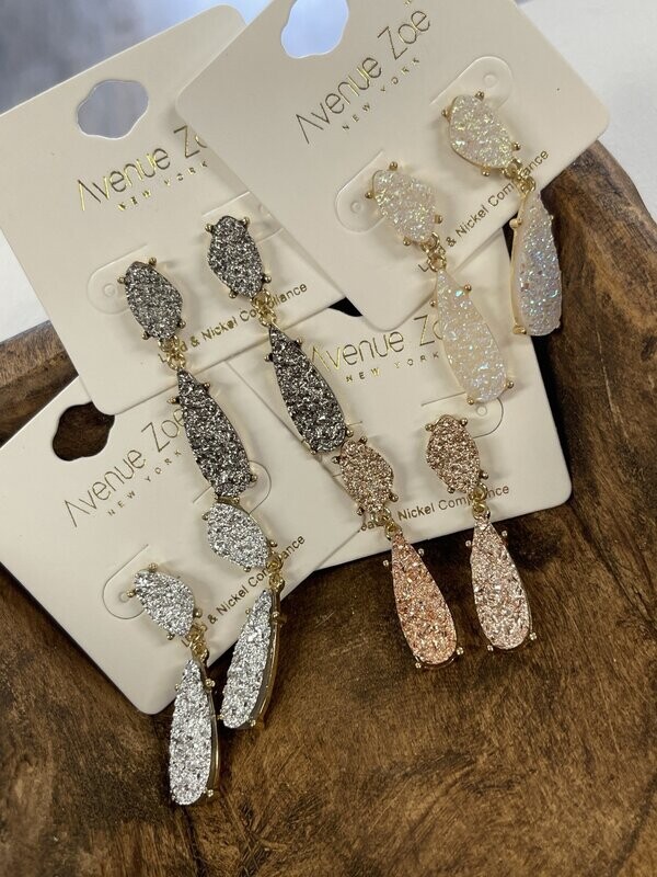 Druzy Stone Earrings