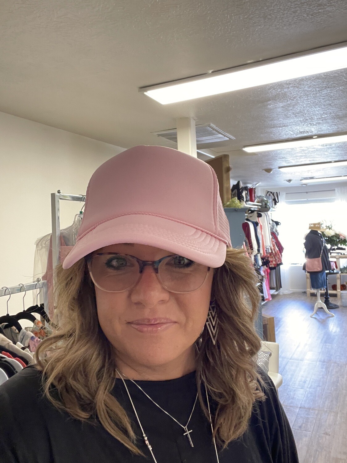 Adorable Trucker Hats -Foam Front Mesh Back Trucker Hats with Snapback, Color: Pink