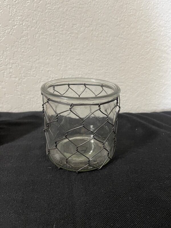 Candle Holder w/ Poultry Wire