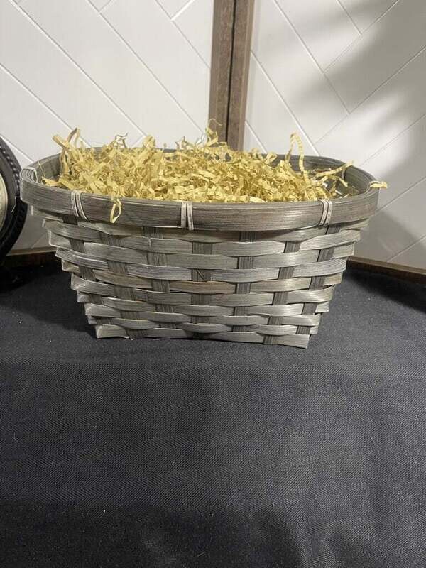 Oval Bamboo Utility Basket with Liner