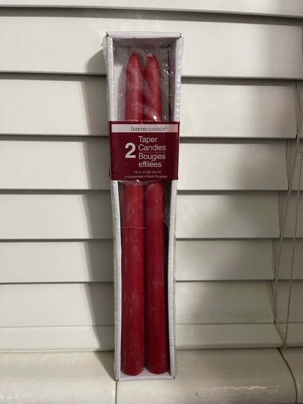 Taper Candles - Red -Pkg. 2
