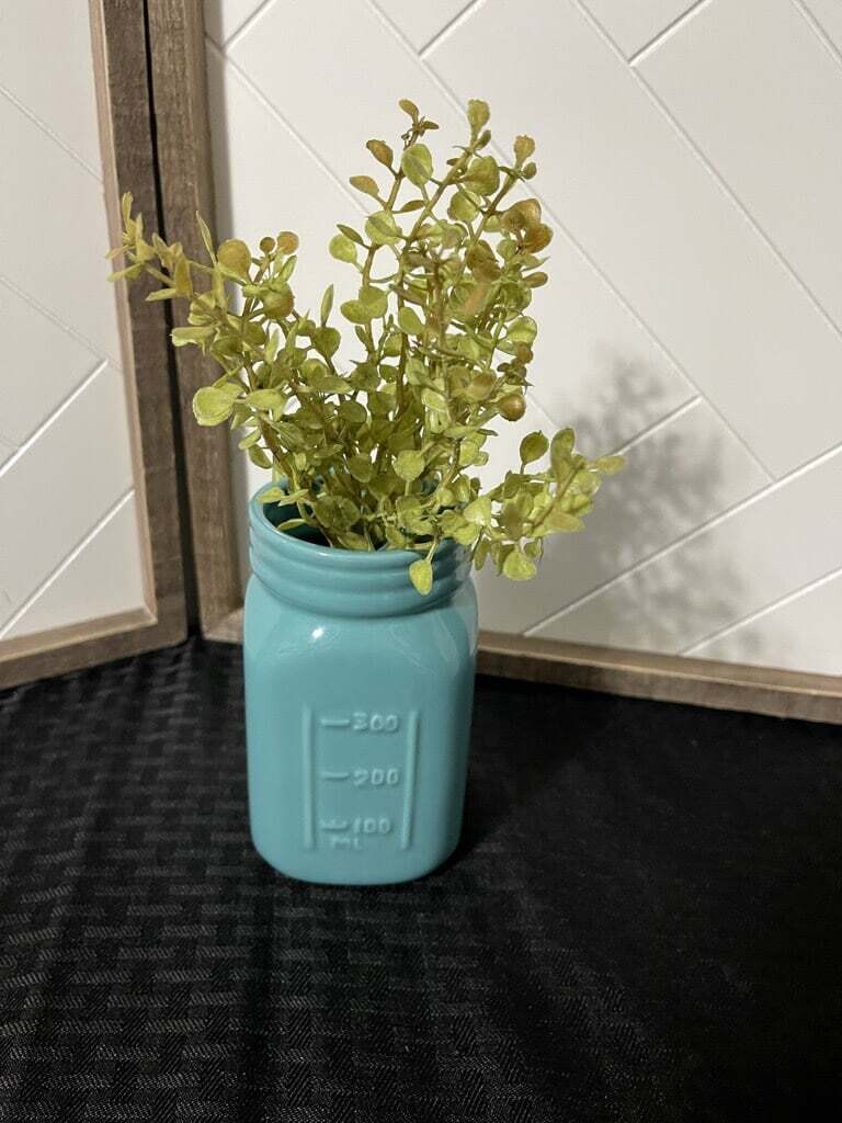 Turquoise Mason Pint Jar