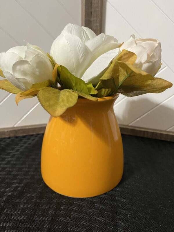 Orange Ceramic Vase