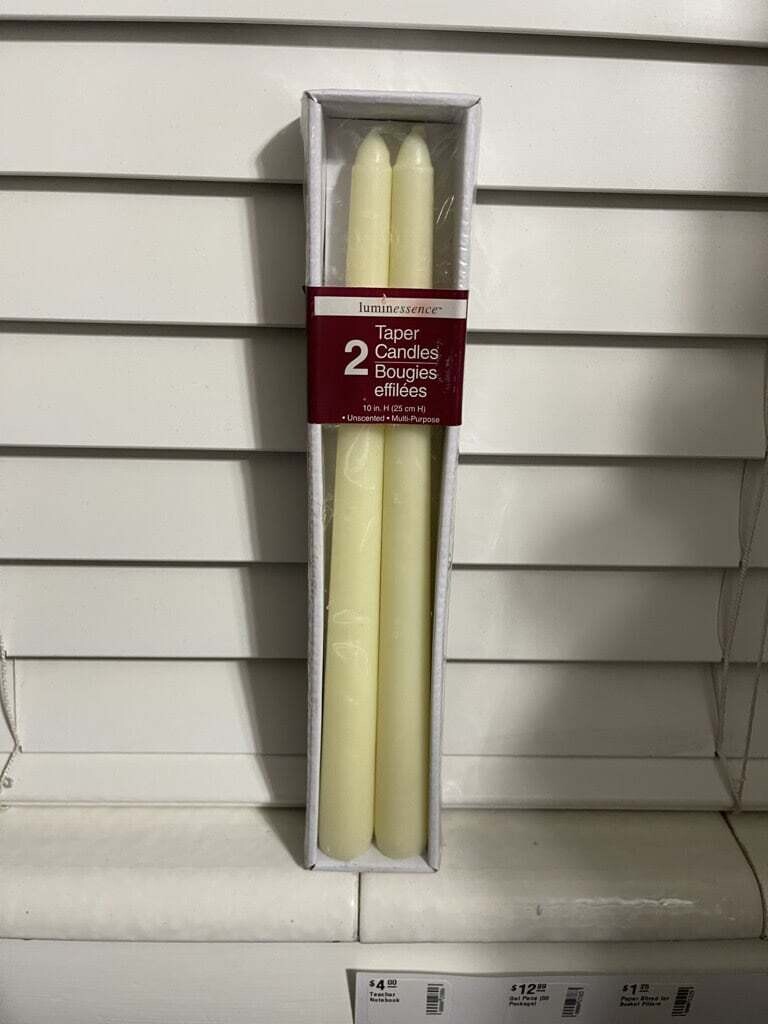 Taper Candles - Ivory - 2 Pkg.