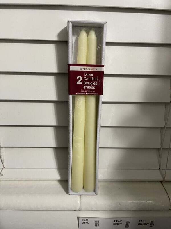 Taper Candles - Ivory - 2 Pkg.