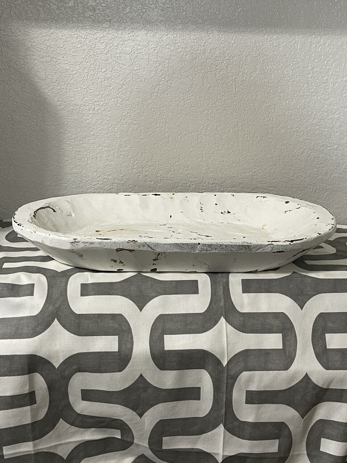 Mediium Carved Bowl - White