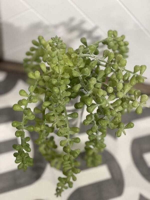 10&quot; Flocked Hanging Sedum Pick