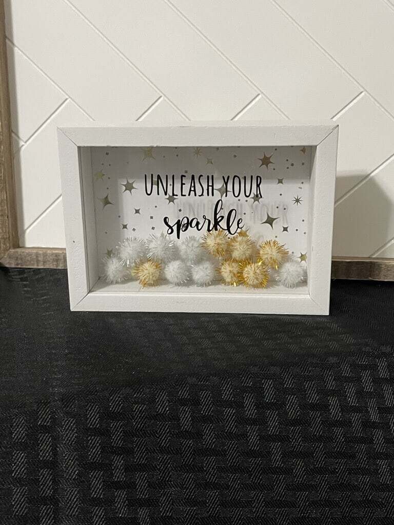 Unleash Your Sparkle Photo Box Sign