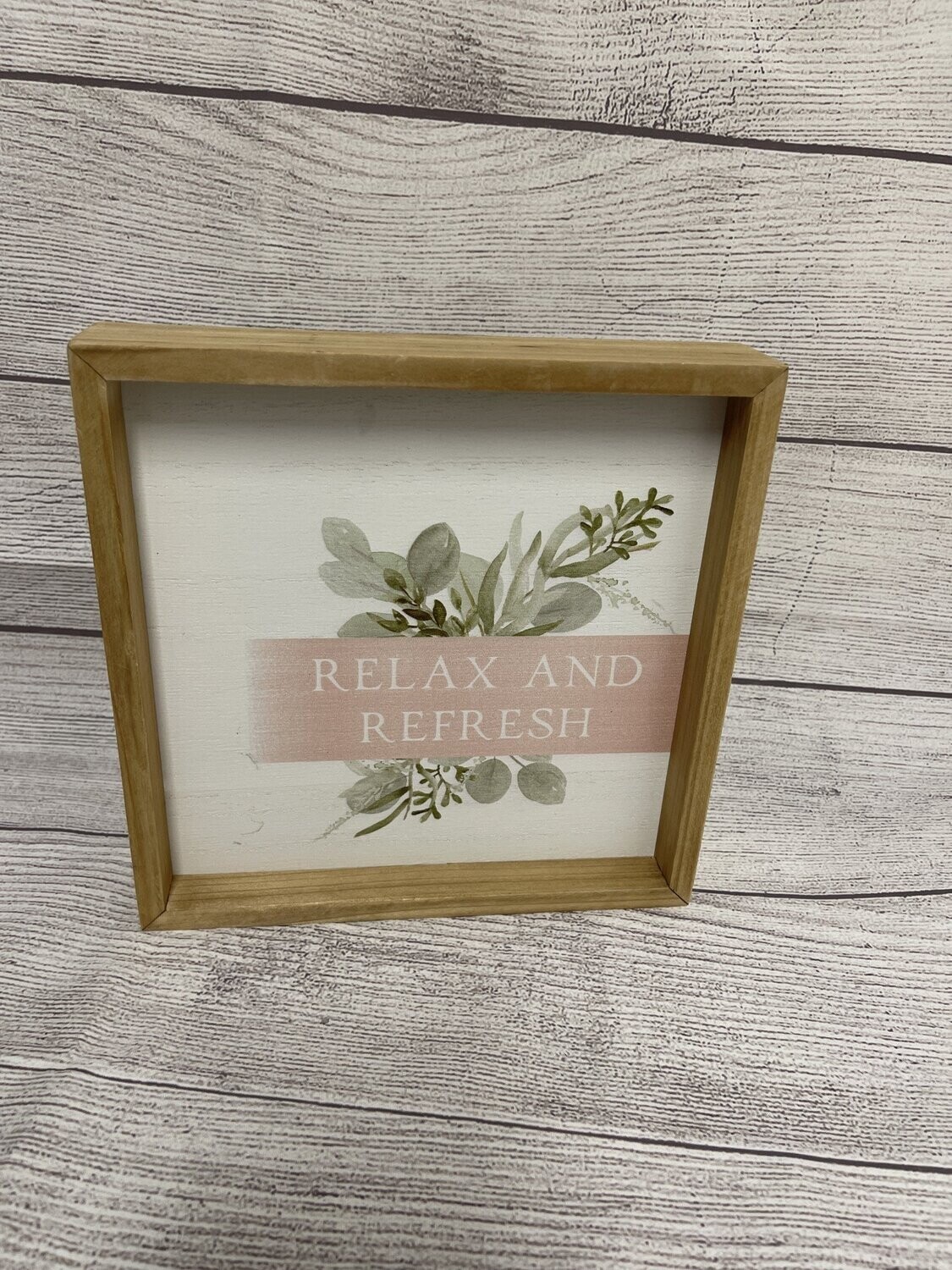 Relax and Refresh Wall Decor