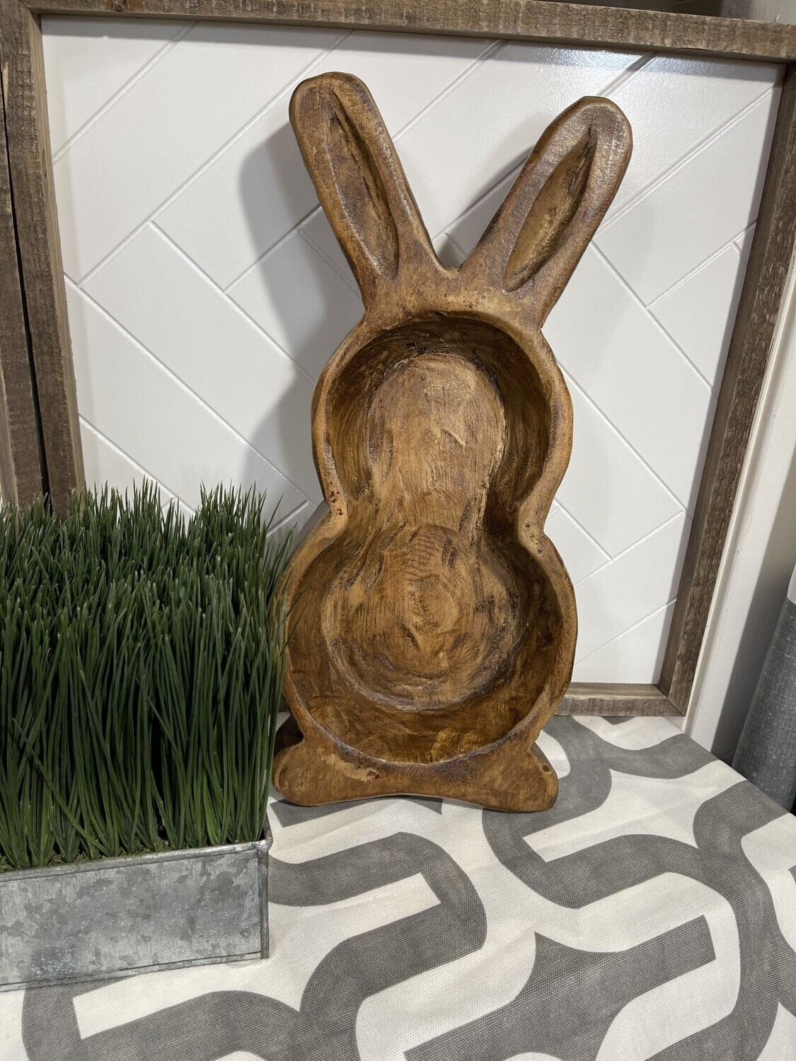 Natural Rabbit Wood Bowl