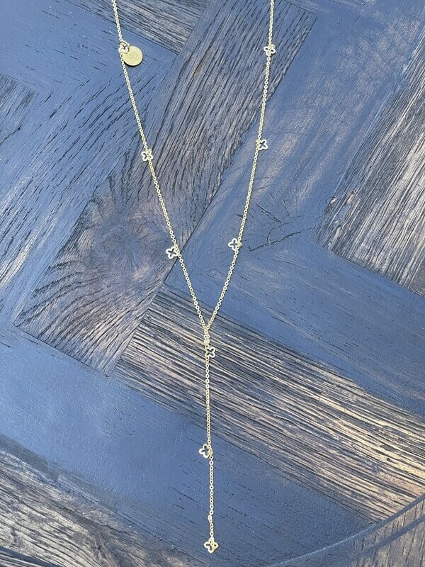 Dainty Gold Chain w/ Tiny Crosses
