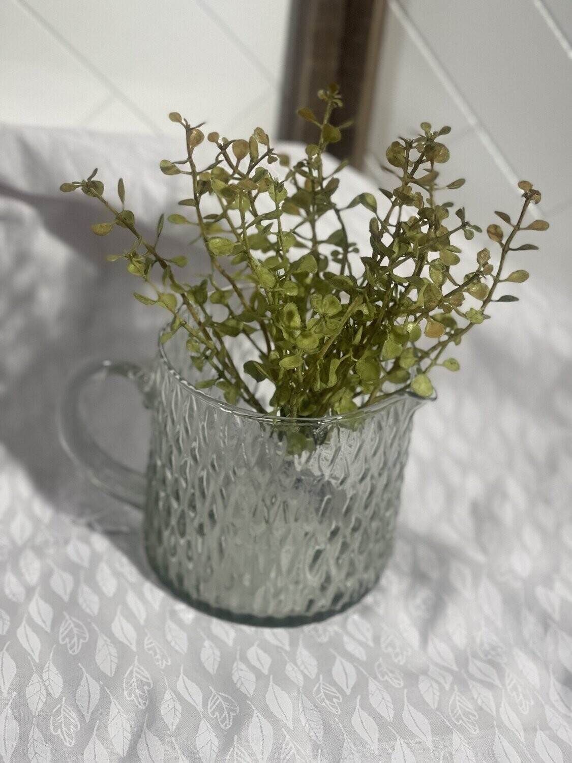 Collected Patterned Glass Pouring Cups- Wider Etched
