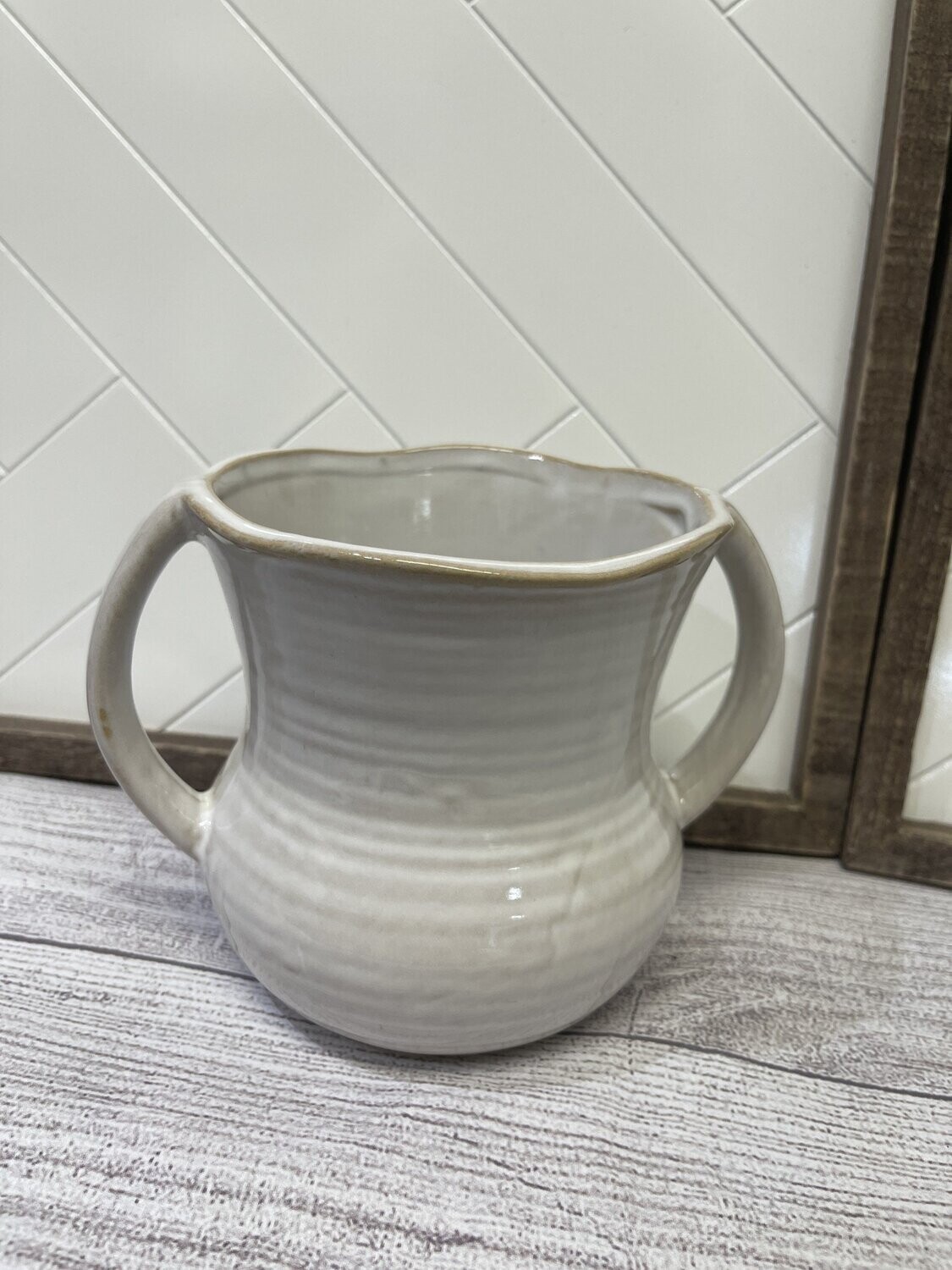 Petite Flower Vase - Large White