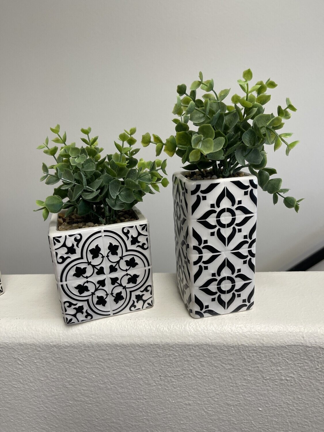 CERAMIC MOROCCAN TILE DESIGN PLANTER EACH